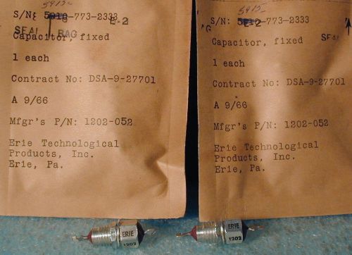 Erie feed-through capacitor, set of two, new