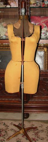 Vintage Antique Industrial Dress Form Adjustable &amp; Collapsible Mannequin