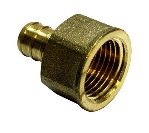 Vivo 1/2&#034; pex female adapter npt 1/2 inch brass (pack of 3) threaded crimp for sale