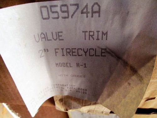 2&#034;  Firecycle  Valve  Trim  H-1 W/Gauges, Viking Corp, can ship...