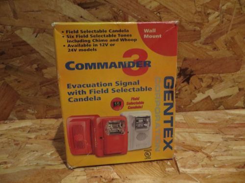 Commander 3 Evacuation Signal with Field Selectable Candela