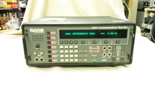 Sage Instruments 930A Communication Test Set W/OPTS