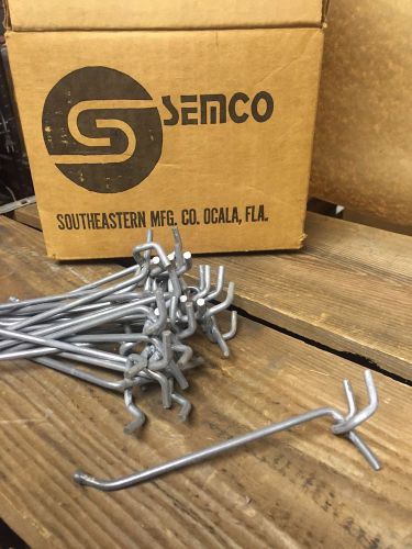 (15 pack) usa made 5 inch peg board hangers metal pegboard hooks fits 1/8 &amp; 1/4&#034; for sale