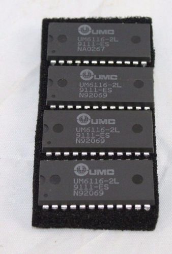 UMC UM6116-2L 2Kx8 High Speed CMOS SRAM 24-Pin Dip NOS Quantity-4