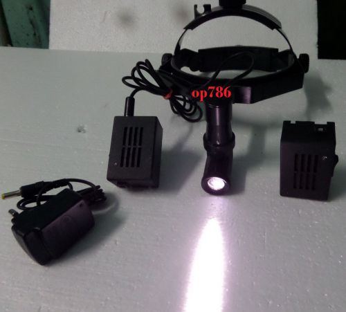 LED Rechargeable ENT Headlight with 2 Battery Box &amp; Charger