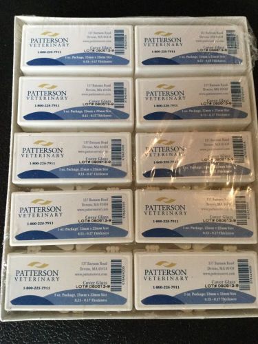 MICROSCOPE SLIDES COVER GLASS SLIPS 22MM X 22MM VETERINARY AND MORE 1000 PIECES!