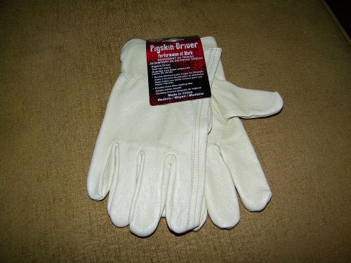 Pigskin Driver Leather Work  Gloves NWT Size M Style 4052M