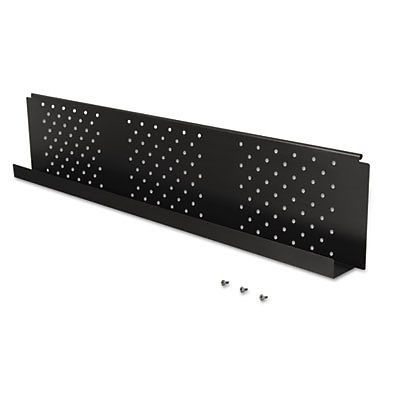 Height-Adjustable Flipper Table Modesty Panel, 60w x 3d x 9-1/2h, Black