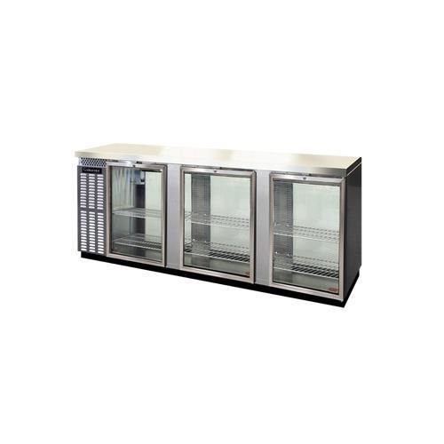 Continental Refrigerator BBC90-SS-GD-PT Back Bar Cabinet, Refrigerated