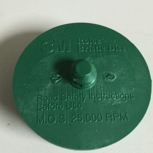 3m  2&#034; scoth-brite roloc bristle disc 50 grit green medium for sale