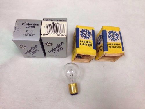 BLC Microscope Projector Lamp Bulb 115-125v 30w Lot of 4 Bulbs **GE USA
