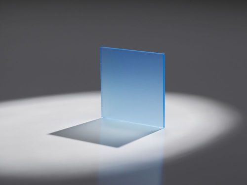 1/8&#034; frosted blue cell cast acrylic sheet  12&#034; x 24&#034; for sale