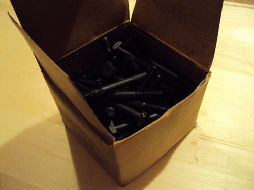 50 new old stock in box michigan bolt &amp; nut co 5/16&#034; x 3&#034; square head black bolt for sale