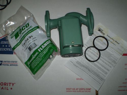 Taco 007-f5 cartridge circulator pump + gaskets &amp; 1-1/2 flanges set - 007 f4 f3 for sale