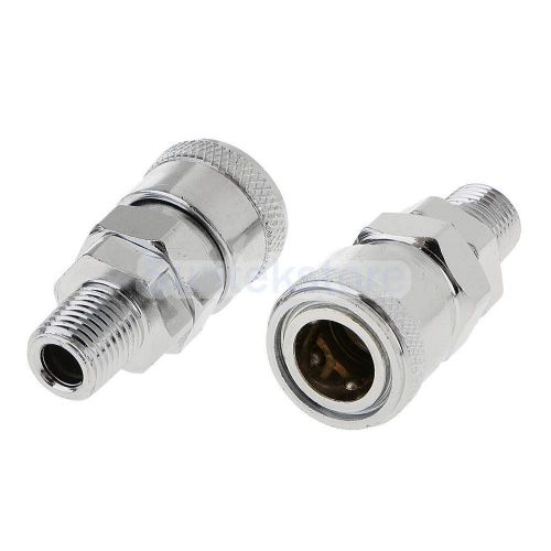 2pcs 1/4&#034; bsp male thread air hose line compressor fitting connector sm20 for sale