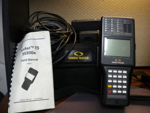 Sunrise Telecom Sunset T3 Handheld Communication Test Equipment SS300E
