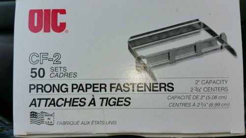 Prong Paper Fasteners 2 Capacity 2.75 Base Box Of Plete Sets