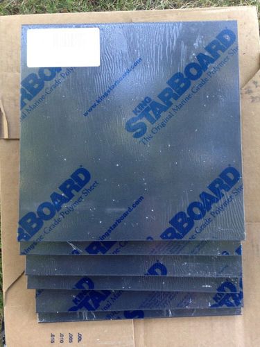 KING STARBOARD 6 Pieces 12&#034; X 12&#034; X 1/2&#034; BLACK