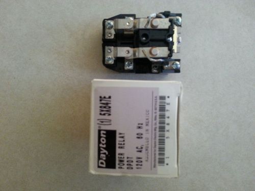 New 5x847e dayton power relay dpdt 120v ac 60hz, new!!! for sale