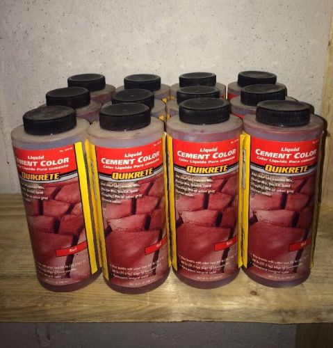 12 Quikrete Red Liquid Cement 1317-03! New!!!
