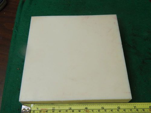 Yellow ABS Machinable Plastic Sheet 1.050&#034; Thick x 6.5&#034; x 6.5&#034;