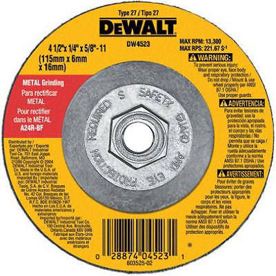 DEWALT ACCESSORIES 4.5-Inch General-Purpose Metal-Grinding Wheel