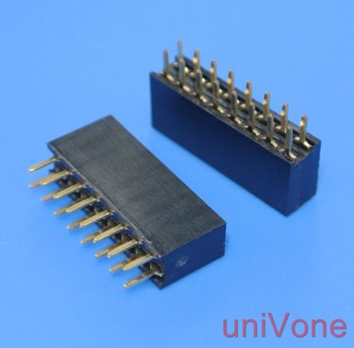 10pcs 2.54mm(.100&#034;) female pin header 16pin 2x8pin dual row pcb receptacle for sale