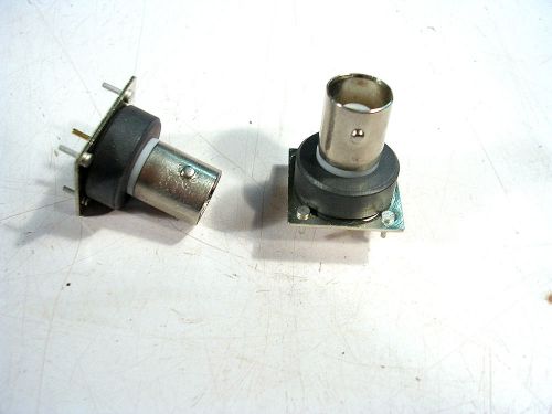 PCB MOUNT BNC FEMALE JACK WITH FERRITE FILTER RING NEW  LOT OF 2