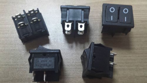 Lot of 50 - Dual Rocker Switch Miniature - 5A/125VAC 3A/250VAC
