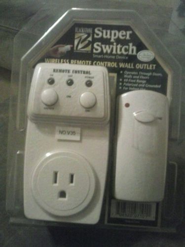 Blackstone Super-Switch Wireless remote control wall outlet,NEW