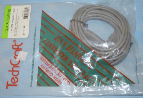 1394 12 Ft. IEEE Firewire Cable 4 Pin to 6 Pin