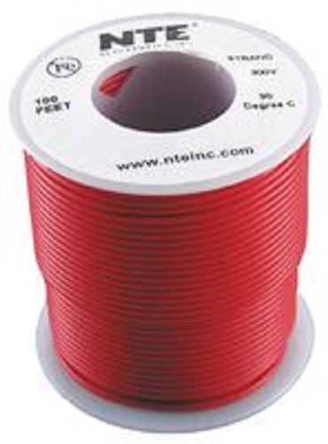 Nte wa06-02-100 hook up wire automotive type 6 gauge stranded 100 ft red for sale