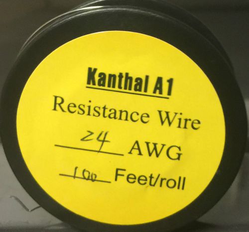 Brand New Kanthal A1 AWG 24 Gauge Wire 100ft .51mm, 2.01 Ohms/ft Resistance