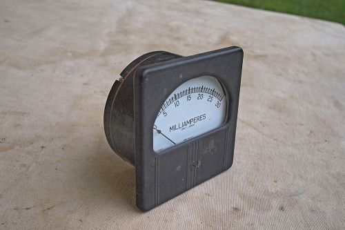4&#034; Panel Meter, 30 mA D.C., Westinghouse. Very Nice! Tested, works fine