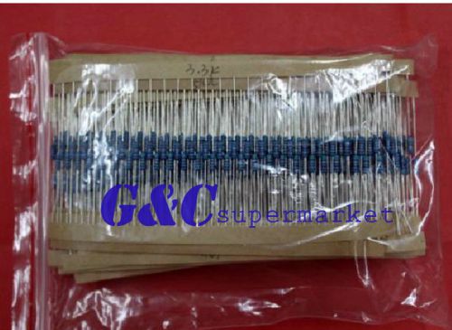 1/4w resistance 1% metal film resistor bag 30 kinds each 20 total 600pcs for sale