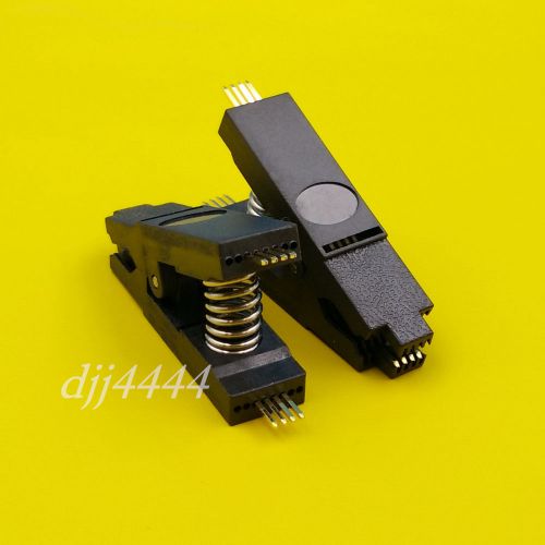 3pcs sop8 chip ic test clips socket adpter bios/24/25/93 programmer new for sale