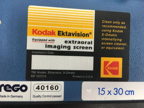 Kodak 15x30cm Extraoral Imaging Screen