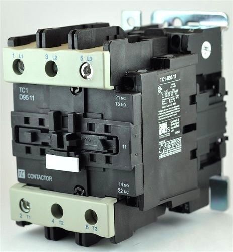Tc1-d9511-b6 - shamrock contactor, 95 amps, 24/60 vac, 1no/1nc, non-reversing for sale