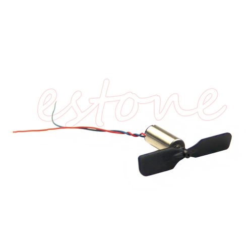 2 pairs 3.7v 48000rpm electric aircraft coreless motor + propeller for rc toy for sale