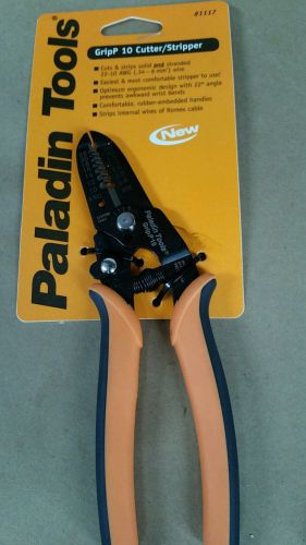 New paladin tools 1117 grip 10 wire stripper/cutter, 24-10 awg for sale