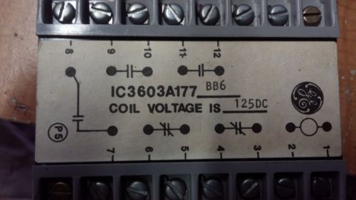 GE IC3603A177 NEW NO BOX RELAY MODULE SEE PICS #B62
