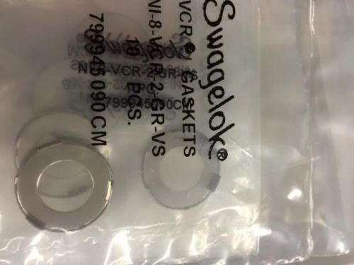 New seal swagelok ni-8-vcr-2-gr-vs vcr gasket retainer fitting (10 gaskets) for sale