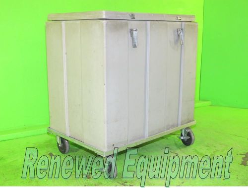 Thermo Safe 301 Heavy Duty Dry Ice Storage Chest Packer Cooler 3.75 C with Dolly