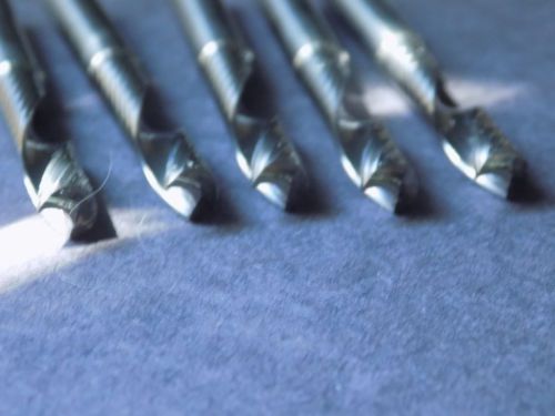 5 PC- 6MM DIAMETER, 32MM LOC, 64MM OAL 1 FLUTE CARBIDE END MILLS