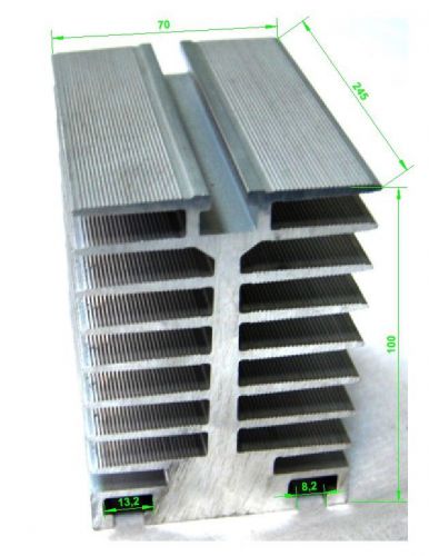 245x100x70mm Aluminum Heat Sink for electronics, computer, electric, led lamps