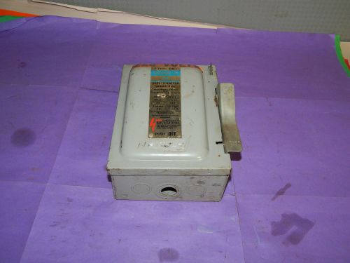 Gould ITE JN321 General duty safety switch fusible 30 amp 240 volt