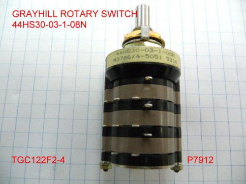 ROTARY SWITCH GRAYHILL44HS30-03-1-08N 3 DECK 1 POLE 8 POSITION