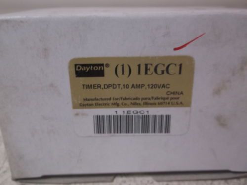 DAYTON 1EGC1 RELAY TIMER 10AMP *NEW IN A BOX*