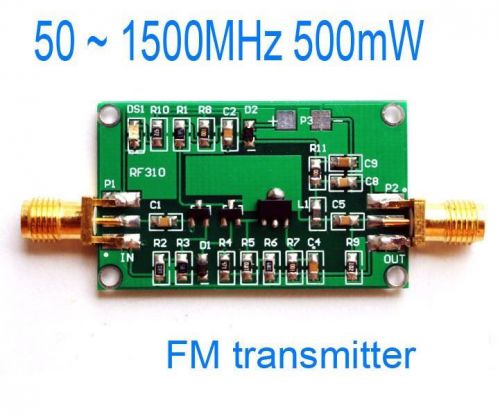 50 ~ 1500MHz 500mW RF power amplifier FM transmitter broadband 3V ~ 9v