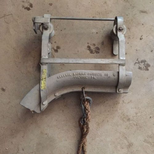 GMP General Machine Products Lineman Cable Trolley Block Pulley Chute Guide